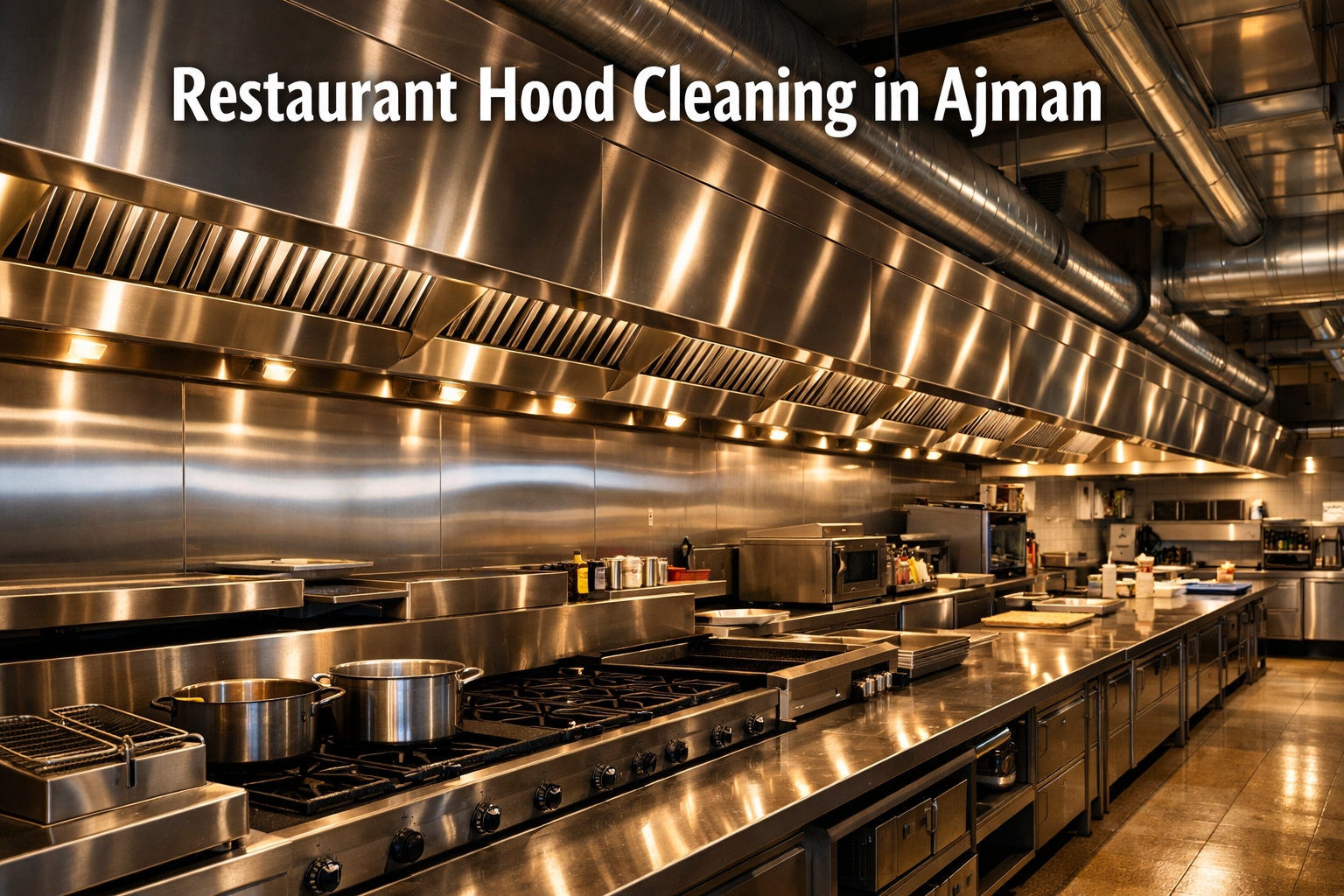 Restaurant Hood Cleaning in Ajman | Kitchen Exhaust Cleaning